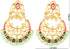 Efulgenz Indian Earrings for Women Indian Bollywood Crystal Rhinestone Faux Pearl Peacock Dangle Bridal Wedding Chandbali Earring Set Jewelry....