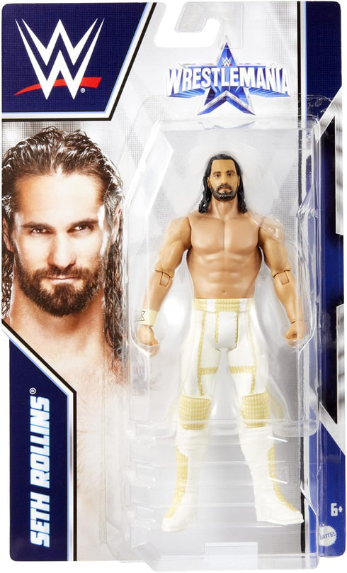 Mattel WWE Wrestlemania Action Figure, Seth Rollins, Posable 6-inch Collectible & Gift for Ages 6 Years Old & Up...
