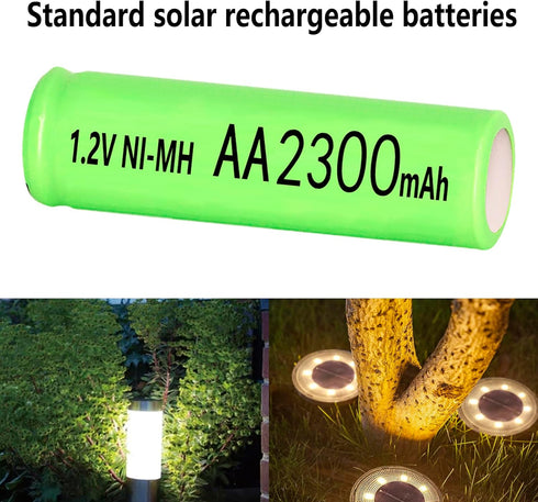 4 Packs Ni-MH AA 2300mAh Rechargeable Batteries, 1.2V Double A High Capacity Pre-Charge Long Lasting for microphones,TV remotes,wireless mouse,key...