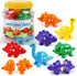 Matching Letters Counting Dinosaur Toys with Double-Sided ABC Alphabet Preschool Learning Uppercase Lowercase Sensory Sorting Educational Montesso...