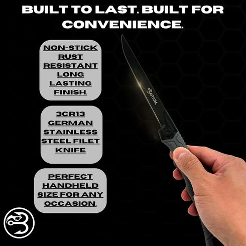 Folding Fillet Knife, Fillet Knife, Foldable Fillet Knife for Fish, Boning Knife, Collapsible Fishing Knife, Boning Knife for Meat Cutting, Filet ...