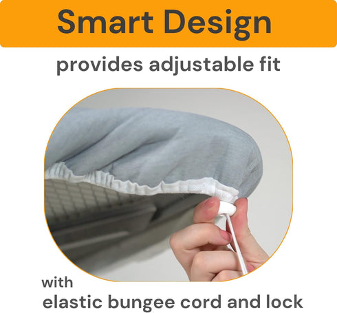 Ironing Board Cover and Pad Standard Size Silicone Coated 4 Layers 15x54 inch Extra Heavy Duty Thick Padding, Heat Reflective, Non Stick Scorch an...