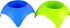 Set of 2 Turtleback Sand Coaster Cup Holder Blue and Lime Green...
