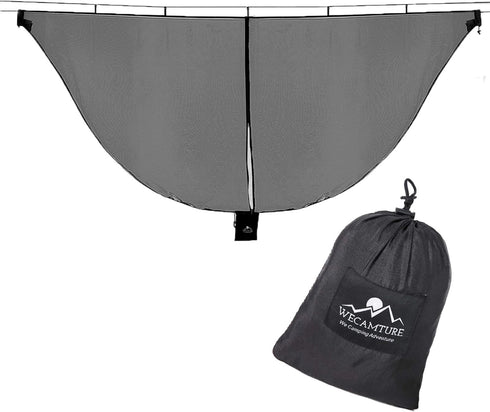 Hammock Bug Mosquito Net XL 11x4.6FT No-See-Ums Polyester Fabric for 360 Degree Protection Dual Sided Diagonal Zipper for Easy Access Fits All Ham...