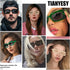 Sunglasses womens trendy Men Square Multicolor Shades...