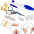 Mudder 53 Pieces Cross Stitch Tool Embroidery Starter Kit Includes Bamboo Circle Cross Stitch Hoop Ring Sewing Scissors Needle Threading Tools Thi...