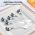 Mini Coffee Spoons, Demitasse Spoons, heart shaped spoons, 4.9-inch18/10 Stainless Steel Spoons Set Espresso Spoons, set of 6...