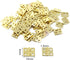 Honbay 50PCS Miniature Dollhouse Hinges Jewelry Box Tiny Hardware Accessories with 200PCS Screws (Gold)...