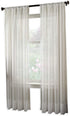 Curtainworks Soho Voile Curtain Panel, 144", Winter White...