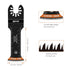 6pcs Curved Japanese Tooth Oscillating Saw Blades Set, Standard & Extra-Long Reach Set, Curved Edge Oscillating Multitool Blades Clean Cut for Woo...