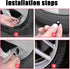 4 Pack Car Valve Stem Caps, Skull Tire Air Valve Caps for Car, Universal Tire Wheel Rim Dust Covers (Black & White)...