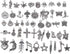RUBYCA 200Pcs Bulk Mixed Silver Charms for Jewelry Making Bracelet Small Pendants for Necklace Antiqued Silver Color - Just Like the Picture (Mix2...