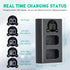 Kimaru NP-FW50 Battery Charger, Double Slot NP-FW50 Charger for Sony BC-TRW Charger, ZV-E10, Alpha A6000 A6300 A6400 A6500 A5000 A5100 A7 A7II A7R...