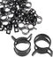 40 Pcs 1/3 Inch ID Spring Band Type Clamps, 8mm Fuel Hose Clamps Fasteners, Black Spring Hose Clip for Fuel Hose Line Water Pipe Air Tube Silicone...
