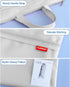 Pendancy Mesh Zipper Pouch 11x13.7 in, Large Double Pocket Waterproof File Bag with Handle, A4 Size Foldable Document Storage for Puzzle Project/C...