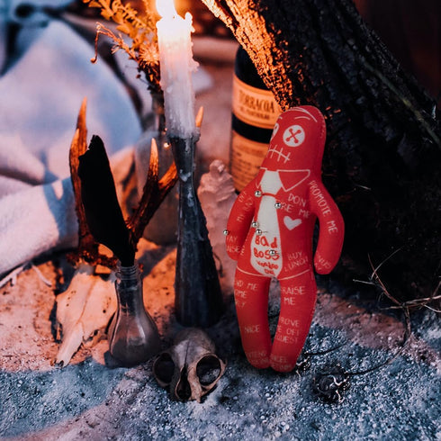 Personalized Revenge Voodoo Doll Revenge Spell with 6 pcs Pins (Red)...