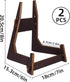 2 Packs 8 Inch Wooden Display Stand, Plate Holder Display Stand for for Display Decorative Photo Frame Stand, Easel Display Stand,Picture Stand,Pl...