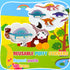 ASTARON Reusable Sticker Book for Toddlers, Space Stickers Road Trip Activities Car Airplane Activities Travel Toys for Kids, Kids Quiet Time Acti...