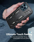 FNTCASE for iPhone 12-Pro-Max Phone Case: Military Grade Drop Proof Protection Mobile Cover with Kickstand | Matte Textured Rugged Shockproof TPU ...