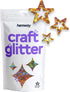 Hemway Craft Glitter - 1/5" 0.2" 5mm - Hollow Star Shaped Glitter, Star, Table, Sequin, Confetti, Nail and Decoration - Gold Holographic - 50g...
