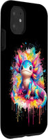 iPhone 11 Art Kawaii Axolotls of the World Colorful Axolotl Animals Case...