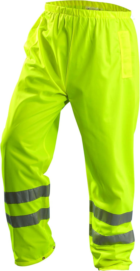 OccuNomix Add To Lookup List Class Rain Safety-pants, Yellow, 4X-Large US...