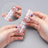 Hipiwe 8 Sets 5 Layers Clear Plastic Round Storage Jars Jewelry Bead Storage Containers Small Travel Sample Jar Pots for Sewing Sewing Pills Nail ...