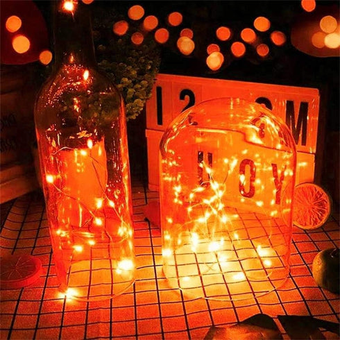 4 Pack Battery Operated Dewdrop Led Lights,Indoor Mini Fairy Lights With Timer Function,For Wedding Home Parties Christmas Holiday Decoration,6 Ho...