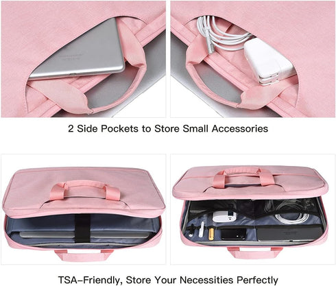 11.6-12.9 Inch Laptop Bag Sleeve Women Ladies TSA Travel Briefcase with Organizer for Lenovo Chromebook Flex 3 11, Macbook Air 13 A2337, Acer Chro...