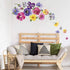 Pansy Flowers Wall Stickers DIY Floral Wall Decals Art Decor for Kids Girls Bedrooms Living Room...