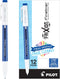 Pilot, FriXion Fineliner Erasable Marker Pens, Fine Point 0.7 mm, Pack of 12, Blue...