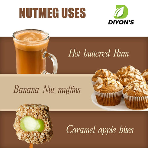 Organic Whole Nutmeg 1.7 oz, Premium grade (stand up resealable pouch)...