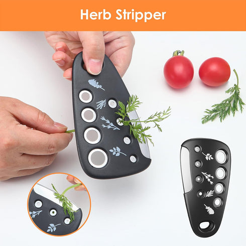 Kitchen Unique Gadgets Set 6 Pieces, Space Saving, Cheese Grater, Bottle Opener, Fruit Vegetable Peeler, Pizza Cutter, Garlic Ginger Grinder, Herb...
