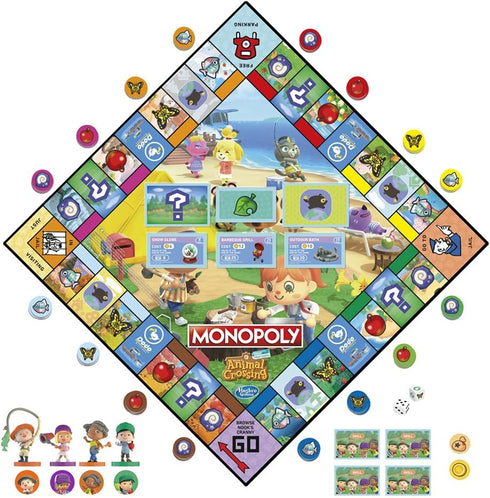 Monopoly Animal Crossing New Horizons Edition Board Game for Kids Ages 8 and Up, Fun Game to Play for 2-4 Players, Multicolor...