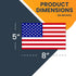 Magnet Me Up: American Flag Automotive Magnet Decal - 5x8 inches, 2 Pack, Red White, and Blue - Heavy-Duty for Car, Truck, SUV United States of Am...
