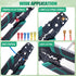 Twidec/Wire Crimper Tool with Stripper Cutter,Multifunctional Crimping Pliers Terminal Pliers for Insulated Electrical Connectors(22-10 AWG) N-060...