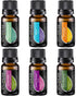 Essential Oils Set - 4 Oils & 2 Blends, Top 6 Oils for Diffusers for Home, Relief, Serenity Dream Oil Blend Aromatherapy, Peppermint, Orange, Lave...