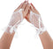 Lace Gloves Bow Rhinestone Wedding Mesh Sheer Fingerless Gloves Women Bridal Bridesmaids Banquet Wedding Tea Party Funeral...