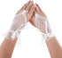 Lace Gloves Bow Rhinestone Wedding Mesh Sheer Fingerless Gloves Women Bridal Bridesmaids Banquet Wedding Tea Party Funeral...
