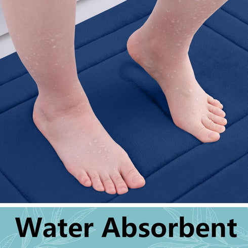 Arotive Memory Foam Bathroom Rug Mat 24x16, Ultra Soft and Absorbent Bath Mat, Machine Wash Dry, Comfortable Bath Rug Carpet for Bathroom Floor, T...