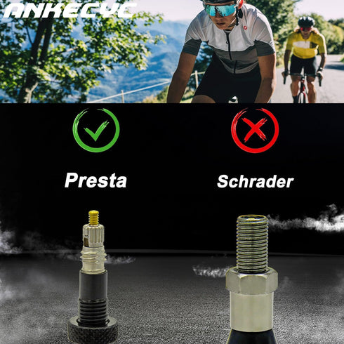 Aluminum Presta Valve Caps Red for Bike Tire Valve Stem Covers Fit Presta/French Valves on MTB, Mountain Bike, Cycling Road Bike, Hybrid Bike, Bic...