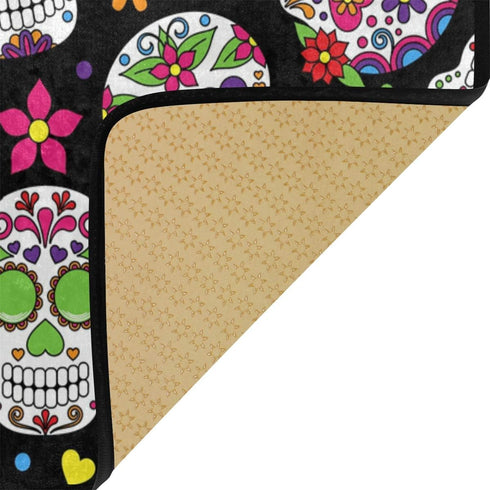 Anti Fatigue Kitchen Floor Mat, 39 x 20 In Sugar Skull Non Slip Absorbent Comfort Modern Standing Mat Soft Kitchen Runner Rug for Hallway Entryway...
