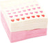 Sparkle and Bash 100-Pack Valentine’s Day Heart Napkins - 5 x 5-Inch Folded Pink Paper - 3-Ply Soft Absorbent - Decorative Party Supplies for Home...