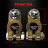 Ampper Brass Battery Terminal Connectors, Top Post Battery Terminals Clamp Set for Marine Car Boat RV Vehicles (1 Pair)...