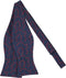 Jacob Alexander Men's Happy Valentine's Day Red Outline Hearts Freestyle Self-Tie Bow Tie - Dark Blue...