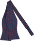 Jacob Alexander Men's Happy Valentine's Day Red Outline Hearts Freestyle Self-Tie Bow Tie - Dark Blue...