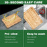 Small Bamboo Cutting Boards for Kitchen, Small Cutting Board with Built-in Handle for Camping Cutting Board, Juice Groove for Fruits Chopping, Min...