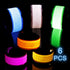 LED Light up Slap Wristband, Flashing Bracelets for Kids, Glow in The Dark Armband for Adults, Night Safety Toys for Walking Running Camping, Chri...