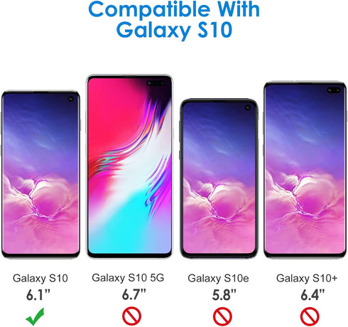 JETech Screen Protector for Samsung Galaxy S10, TPU Ultra HD Film, Case Friendly, 2-Pack...