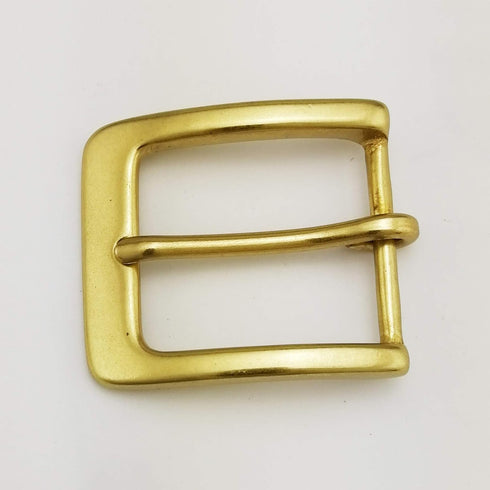 LAXPICOL 1.5"(38mm) Heavy Duty Solid Brass Single Prong Square Belt Buckle...